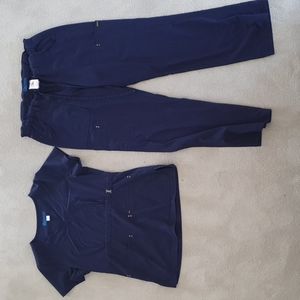 Koi Sapphire Navy Blue Scrub Set